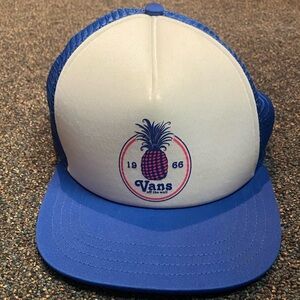 Vans Blue and White Pineapple Trucker Hat